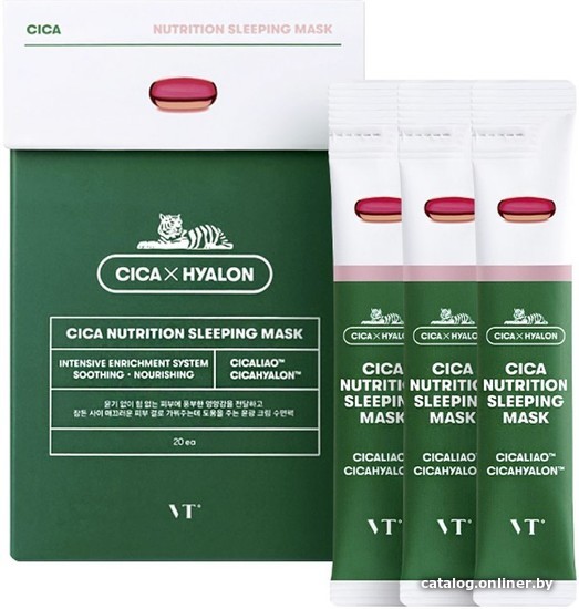 

Vt Cosmetics Набор масок для лица Cica Nutrition Sleeping Mask 20 шт