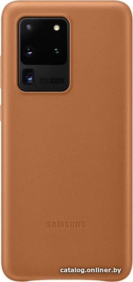 

Чехол для телефона Samsung Leather Cover для Samsung Galaxy S20 Ultra (коричневый)