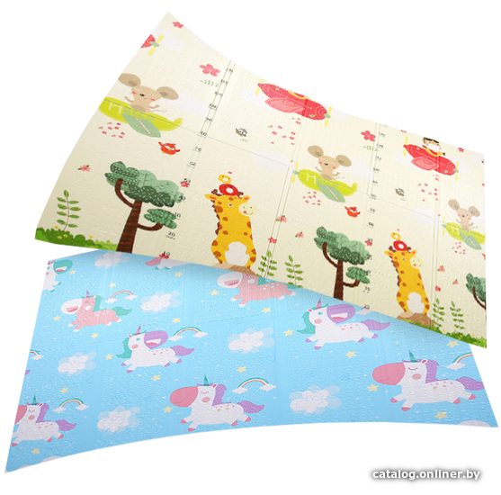

Игровой коврик Evolution Print C 150x180 (единороги и самолеты)