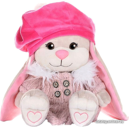 

Классическая игрушка Jack&Lin Зайка в розовом пальто и яркой шапке JL-051932-25