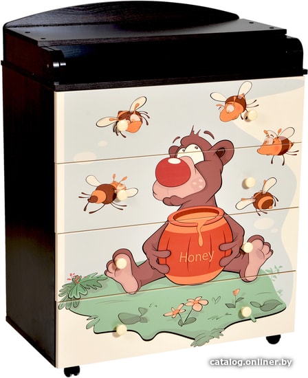 

Детский комод Кедр Fantasia Little-bee (венге/слоновая кость)