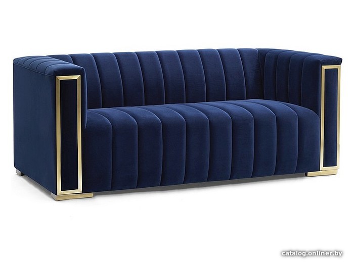 

Диван Signal VOGUE 2 VELVET (темно-синий/золотой)