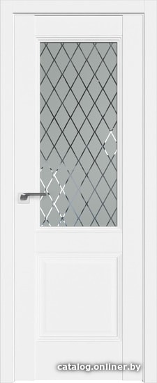 

Межкомнатная дверь ProfilDoors 67.2U 70x200 (аляска/стекло матовое ромб)