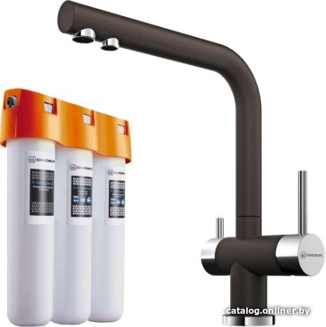 

Смеситель Omoikiri Pure Drop lite + Nagano DC (темный шоколад)