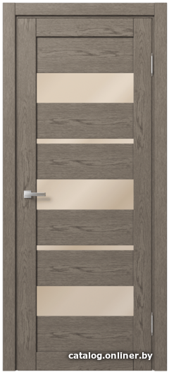 

Межкомнатная дверь MDF-Techno Dominica 114 40x200 (дуб каменно-серый, лакобель кремовый)