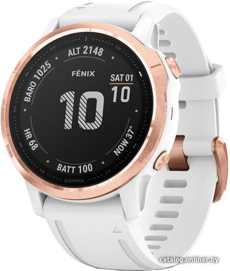 

Умные часы Garmin Fenix 6s Pro (розовое золото/белый)