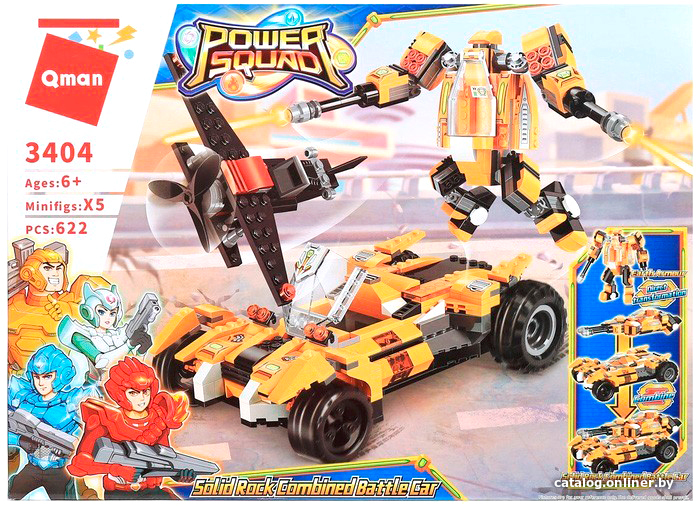 

Конструктор Qman Power Squad 3404 Робот-трансформер
