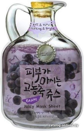 

Baviphat Маска тканевая Grape Juicy Mask Sheet Lifting & Bright 23 г