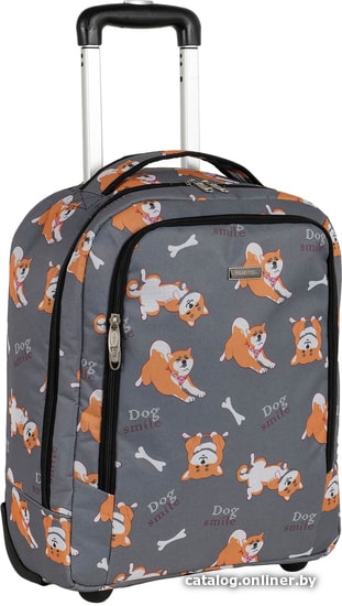 

Чемодан Polar П7121 48 см (dog smile, серый)