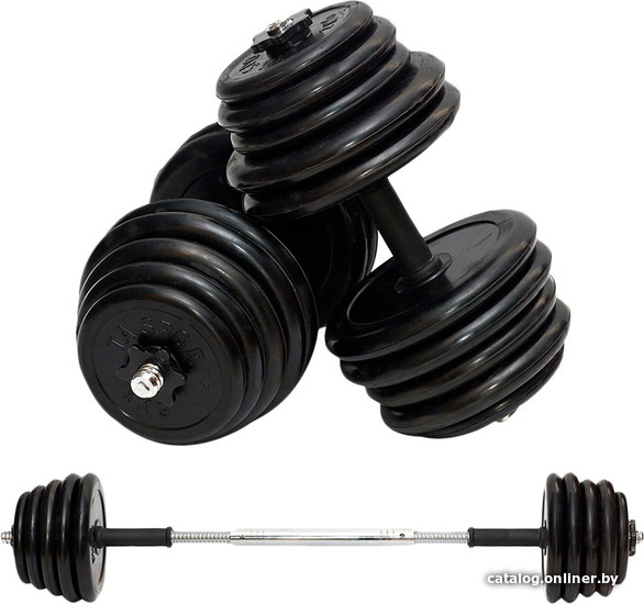 

Гантели с грифом для штанги Titan Sport обрезиненные 2x20 кг