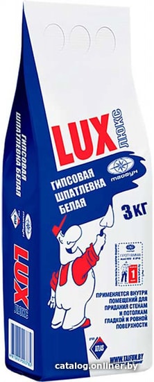 

Шпатлевка Тайфун LUX гипсовая 3 кг (белый)