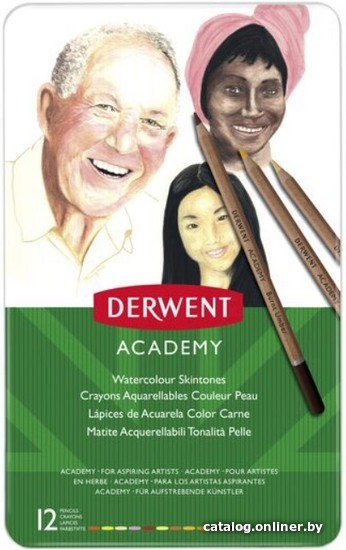 

Набор акварельных карандашей Derwent Academy 2300386 (12 цв)