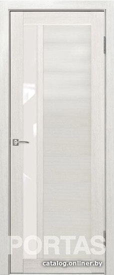 

Межкомнатная дверь Portas S28 90x200 (лиственница крем, стекло lacobel белый лак)