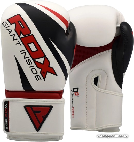 

Перчатки для единоборств RDX REX F10 BGR-F10W 12 Oz (белый)