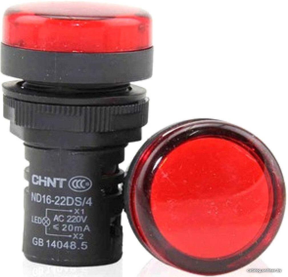 

Лампа сигнальная Chint ND16-22DS/4 AC 230В (R) 593012 (красный)