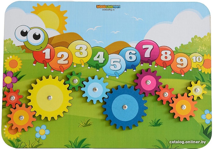 

Бизиборд WoodLand Toys Веселая гусеница 116102