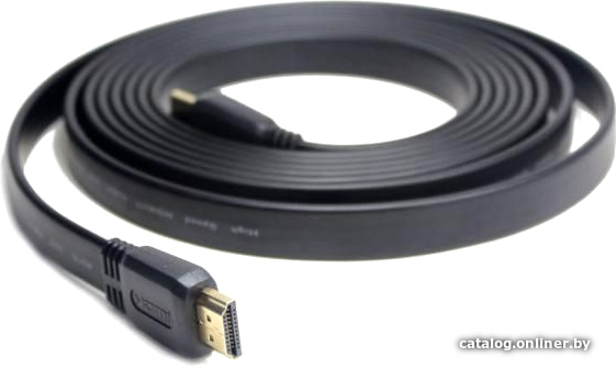 

Кабель Buro HDMI 19M-19M V1.4 FL (5 м, черный)