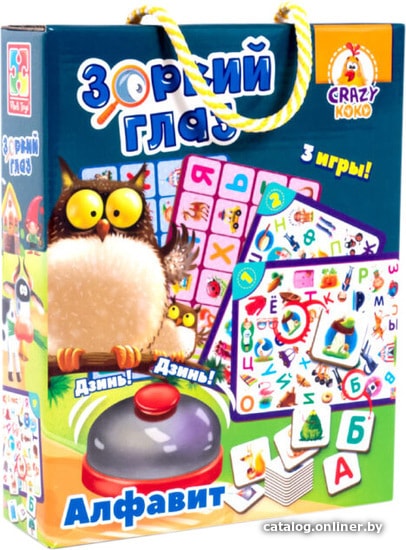 

Настольная игра Crazy Koko Зоркий глаз. Азбука VT8010-10