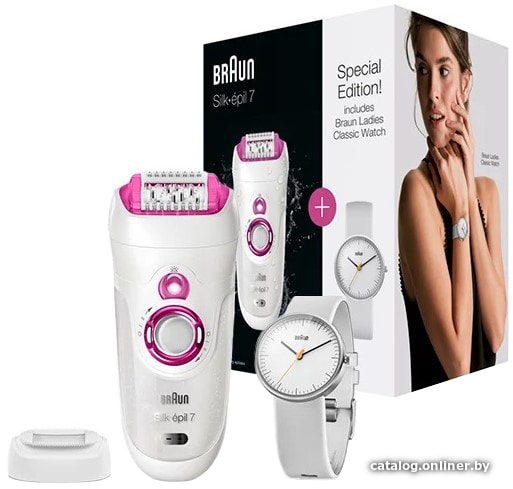 

Эпилятор Braun Silk-epil 7 SE 7-521GS + часы