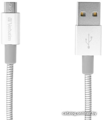 

Кабель Verbatim USB-A – micro-USB 30 см (серебристый) 48865
