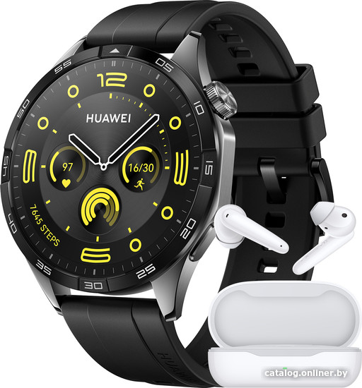 

Умные часы Huawei Watch GT 4 46 мм + Huawei Freebuds SE (черный)