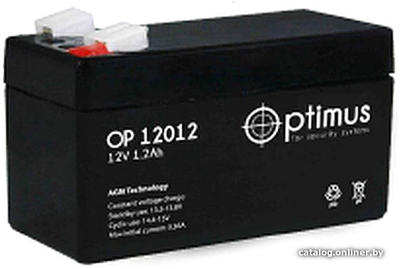 

Аккумулятор для ИБП Optimus OP 12012 (12В/1.2 А·ч)