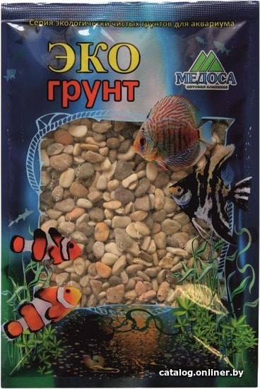 

Грунт ЭКО грунт Галька Реликтовая №3 6-10 мм 3.5 кг