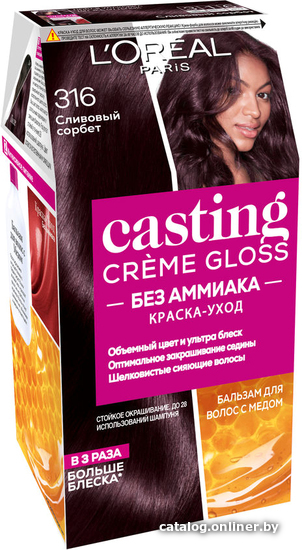 

Крем-краска для волос L'Oreal Casting Creme Gloss 316 сливовый сорбет