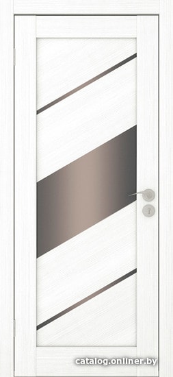 

Межкомнатная дверь IstokDoors Диагональ-3 ДЧ 80x200 (ясень белый/стекло бронза)