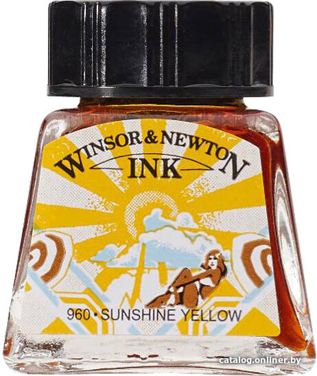 

Тушь художественная Winsor & Newton 1005633 (14 мл, солнечно-желтый)