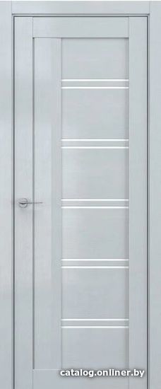 

Межкомнатная дверь Юркас Deform V5 80x200 (грей вуд/стекло lacobel белый лак)