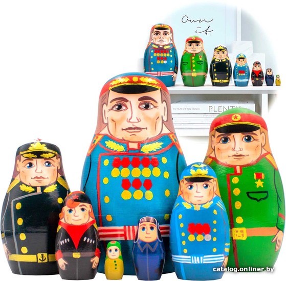 

Развивающая игрушка Брестская Фабрика Сувениров Содаты великой победы (набор 7 шт)