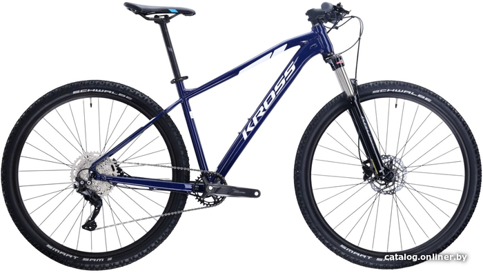 

Велосипед Kross Level 4.0 29 XL/20" 2021 (navy blue white gloss)