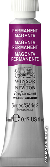 

Акварельная краска Winsor & Newton Professional №489 102489 (5 мл, маджента перманентный)