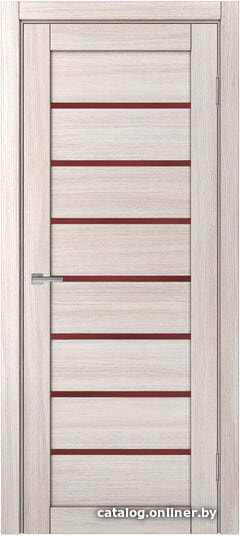 

Межкомнатная дверь MDF-Techno Dominika 113 50x200 (лиственница белая, лакобель красный)