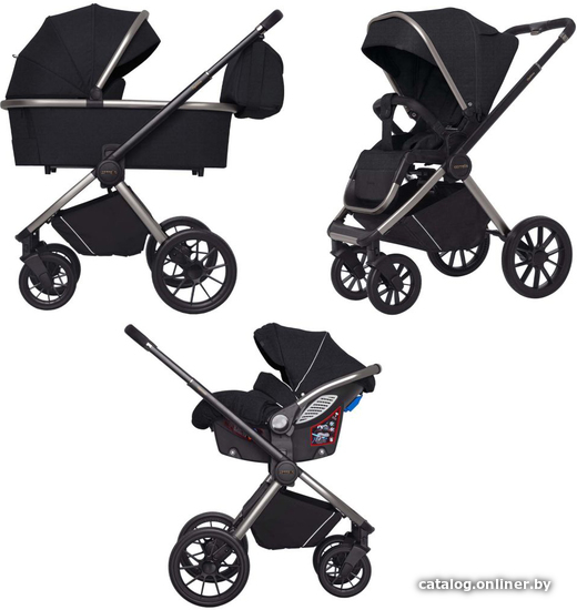 

Универсальная коляска Carrello Optima 2022 CRL-6504/1 (3 в 1, pitch black)