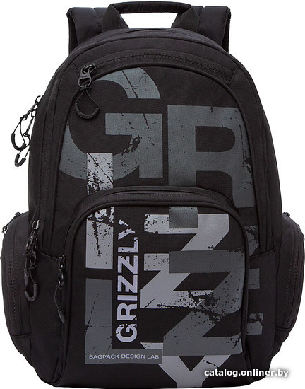 

Школьный рюкзак Grizzly RU-033-22 (черный)