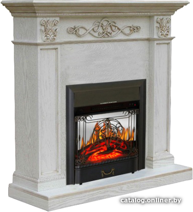 

Каминокомплект Smolcom Verona STD-ASP с Royal Flame Majestic FX M Black (белый/золото)