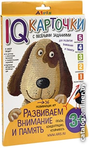 

Развивающая игра Айрис-Пресс Умные карточки. Развиваем внимание и память 3+ 25617