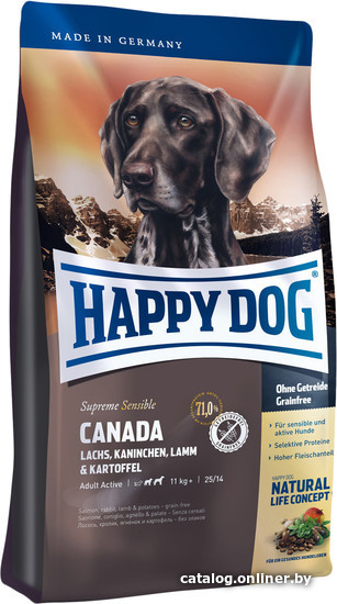 

Сухой корм для собак Happy Dog Canada 12.5 кг