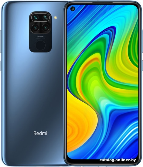 

Смартфон Xiaomi Redmi Note 9 4GB/128GB международная версия с NFC (синий)