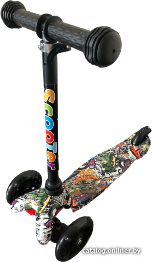 

Трехколесный самокат Scooter Mini 038 (граффити/черный)