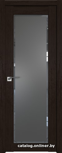 

Межкомнатная дверь ProfilDoors 2.19XN 80x200 (дарк браун, стекло square графит)