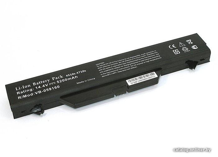 

Аккумуляторы для ноутбуков RageX HP Compaq 4510s 4710s (HSTNN-IB89), 14.4V, 5200мАч, черный
