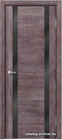 

Межкомнатная дверь MDF-Techno Dominika 227 60x200 (дуб шале корица, стекло лакобель черный)