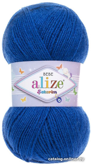 

Пряжа для вязания Alize Sekerim bebe 141 (320 м, василек)