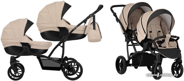 

Универсальная коляска BEBETTO Bebetto42 Comfort (2 в 1, 01, черная рама)
