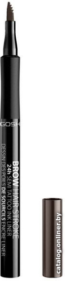 

Карандаш для бровей Gosh Brow Hair Stroke 24H Semi-Tattoo Ink Pen (003 Dark Brown) 1 мл
