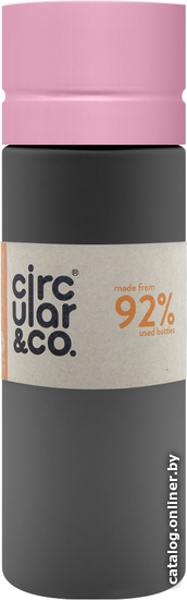 

Бутылка для воды Circular&Co GPB600 (600 мл, серый/розовый)