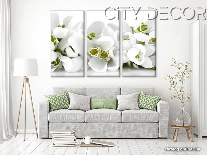 

Модульная картина Citydecor Цветы/Растения 7.84 75x117 см